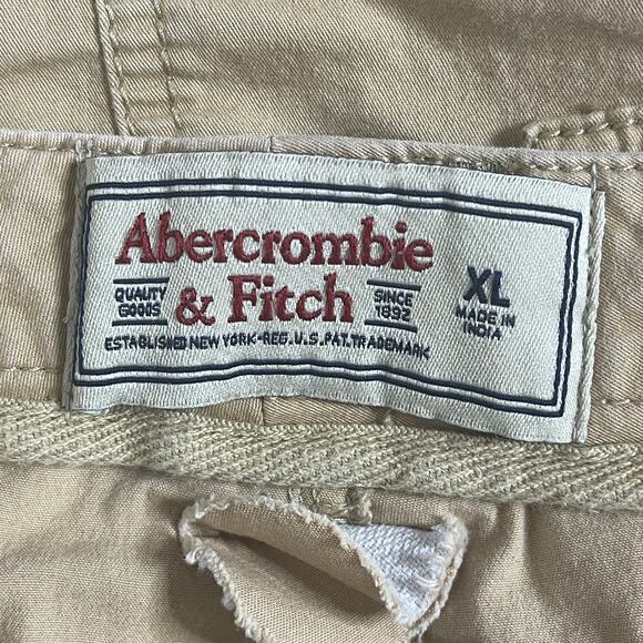 ABERCROMBIE & FITCH  LOW RISE 90S KHAKI  MICRO MINI SKIRT SIZE XL Y2K‎ - Picture 5 of 8